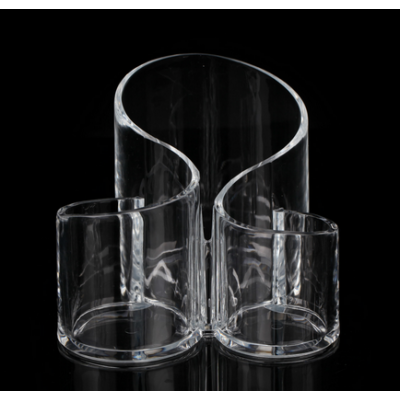 Luxury clear acrylic makeup brush holder